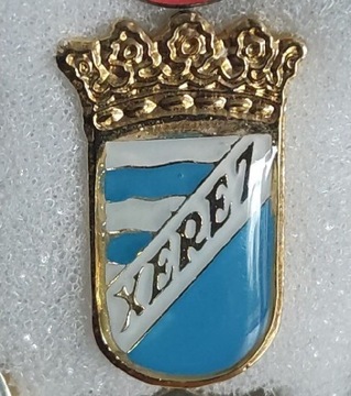 Odznaka CD Xerez (Hiszpania) pin epoksyd