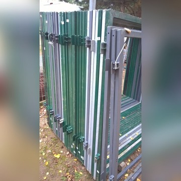 Ramka brama panelowa 400x150 i 120 cm ocynk/kolor