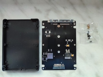 Adapter na dyski M.2 SATA na: SATA III 2,5''