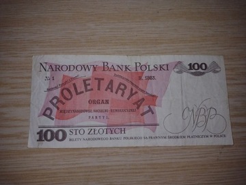 100 zł Waryński 1988