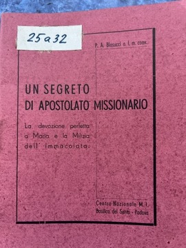 Im segreto di apostolato missionario 1945r