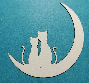 Tekturka Koty na księżycu