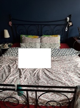 Stylowe metalowe łóżko retro 200x220