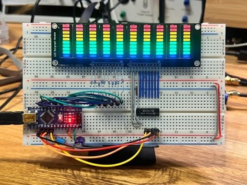 PCB do BarGraph 10x10 LED Arduino STM32 ESP32