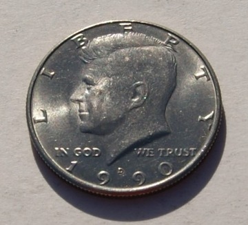 1/2 dolar 1990 D half dollar Kennedy Stan!!!