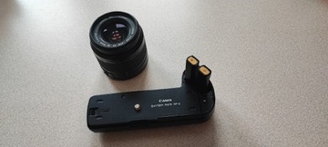 Canon 500n battery pack+obiektyw