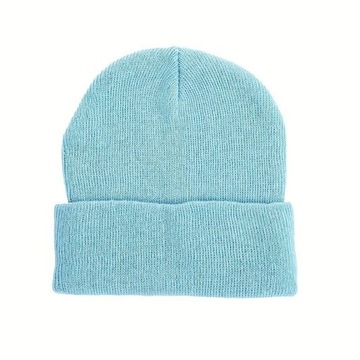 Czapka zimowa Beanie Jasnoniebieska y2k Moda