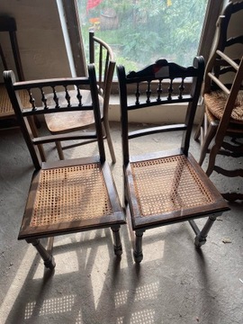 drewniane krzesła  3 + 2 szt