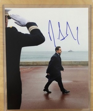 Nicolas Sarkozy były prezydent Francji autograf 