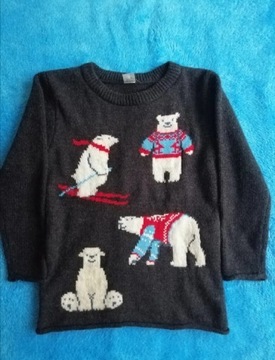 Nowy zimowy sweterek dla chłopca 92 98 TU