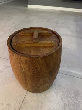 Beczka drewniana ozdobna ręcznie robiona 