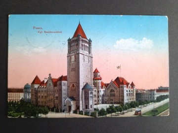  Posen Poznań Kgl. Residenzschloss 1915 rok.