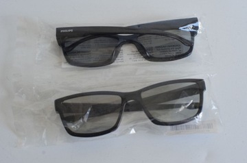 Okulary 3D Philips pasywne nowe 2 szt.