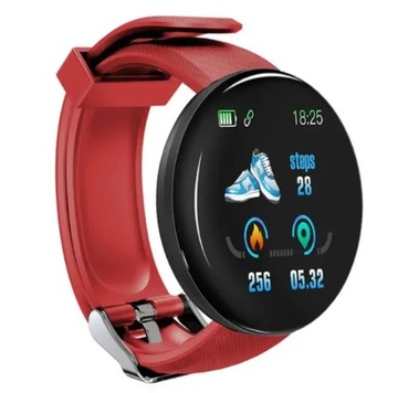 SmartWatch Led Wodoodporny Czerwony