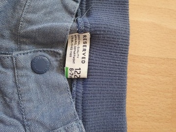 Reserved spodnie jasny jeans 122 cm