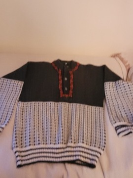 Sweter ciepły, wełniany norweski, firmy Norcewool