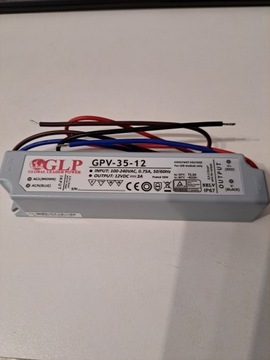 Zasilacz led 12V DC GLP 35W 3A wodoodporny