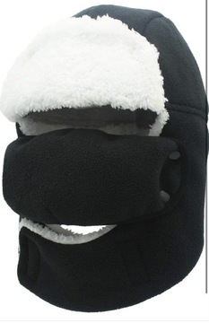 Zimowa czapka termiczna z maską dorośli dzieci