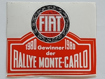 FIAT Monte-Carlo z 1980 r. - oryginalna naklejka