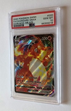 PSA 10 Pokemon Charizard VMAX Darkness Ablaze 020