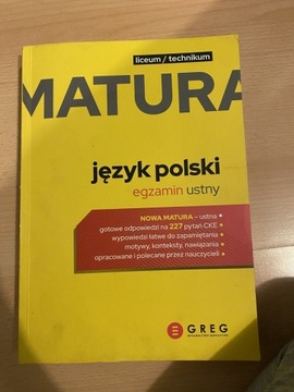 Książka matura z języka polskiego ustna