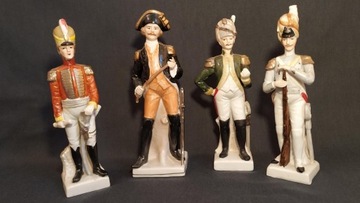 4 X FIGURKI PORCELANOWE WOJSKO NAPOLEONA BONAPARTE