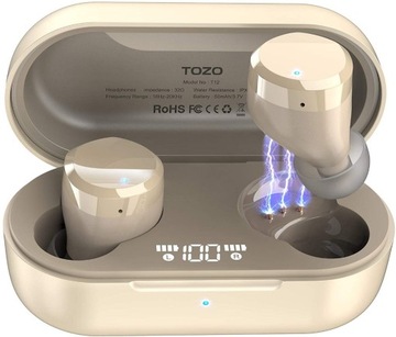 Słuchawki bezprzewodowe douszne TOZO T12