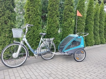 Przyczepka rowerowa THULE dla Dwójki dzieci 