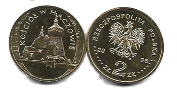 2 zł  Kościół w Haczowie  z 2006 r  NG.15.