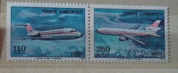 Znaczki ** Turcja 1973r Mi 2317-18 Samoloty