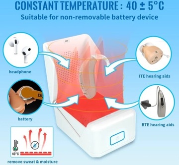 OSUSZACZ APARATÓW SŁUCHOWYCH + STERYLIZACJA UV-C Zadbaj o Swój Aparat 