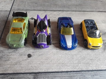 4 resoraki samochodziki Hot Wheels Matchbox iinne 