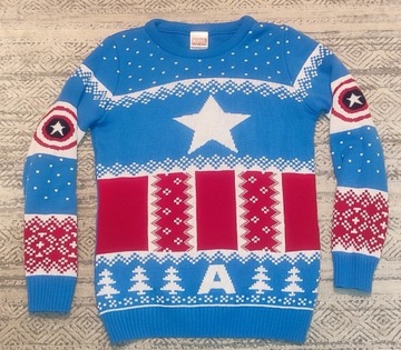 Sweter Marvel Avengers XS / S NOWY Kapitan Ameryka