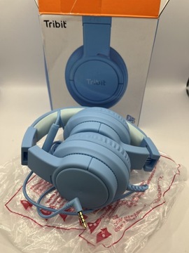 Słuchawki nauszne przewodowe dla dzieci niebieskie