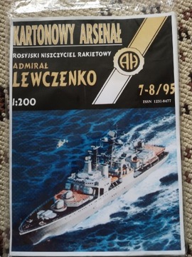 Admirał Lewczenko, kartonowy arsenał 1:200