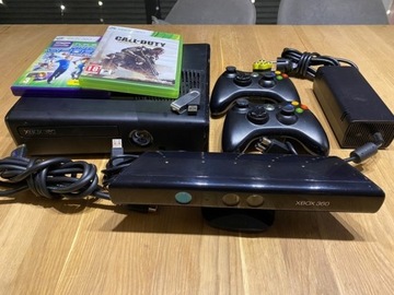 Konsola Xbox 360 Slim/kinect/2 pady/Gry/kabel Hdmi