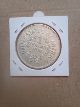 Moneta 1 Dollars 1851