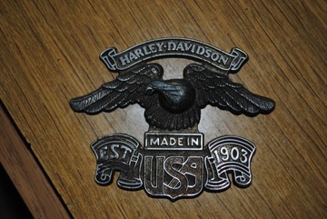 Wykopek garażowy stary emblemat harley dawidson