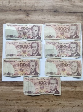 100 zł z 1986 i też 1988 roku z paczki bankowej