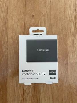Dysk SAMSUNG Portable T7 SSD 1TB USB 3.2  Szary