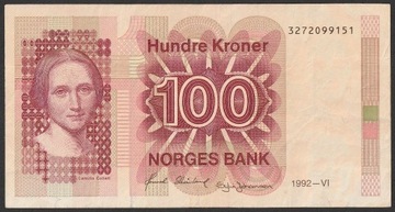 Norwegia 100 koron 1992 - 