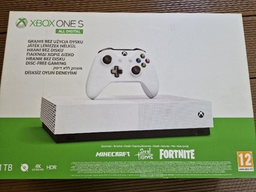 Xbox one s, all digital + 2 gry