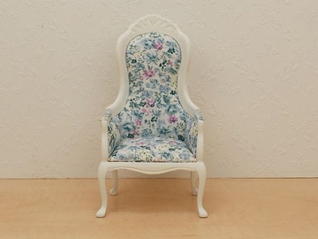 Meble dla lalek w skali 1:6 krzesło fotelik z ramą