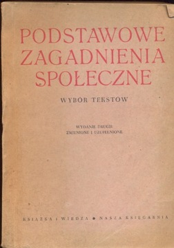 Podstawowe Zagadnienia Społeczne - J. Siwek - 1949