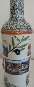 Piękna nowa ceramiczna butelka do oliwy Czarnogóra