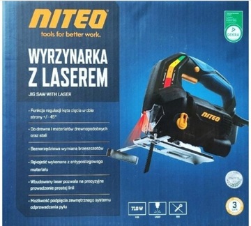 Wyrzynarka z laserem 710W SDS Niteo Tools