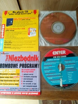Płyty z programami do PC oraz Windows XP