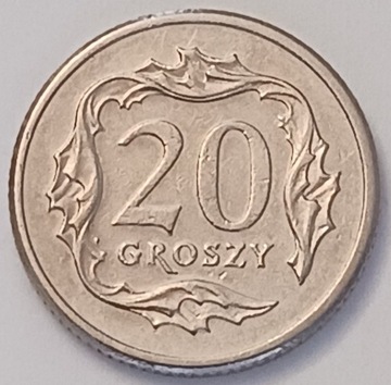 20 gr groszy 1990r.  rzadko spotykane
