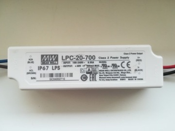 Mean Well Zasilacz LED 20W 3~30V 0.7A