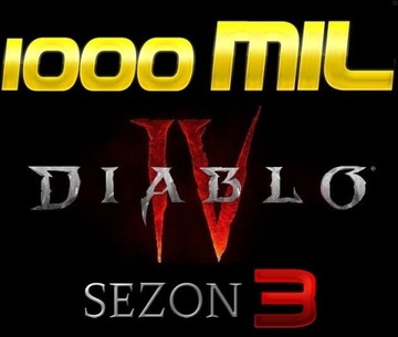 DIABLO 4 GOLD 1000M MIL LIGA KONSTRUKTÓW SEZON 3